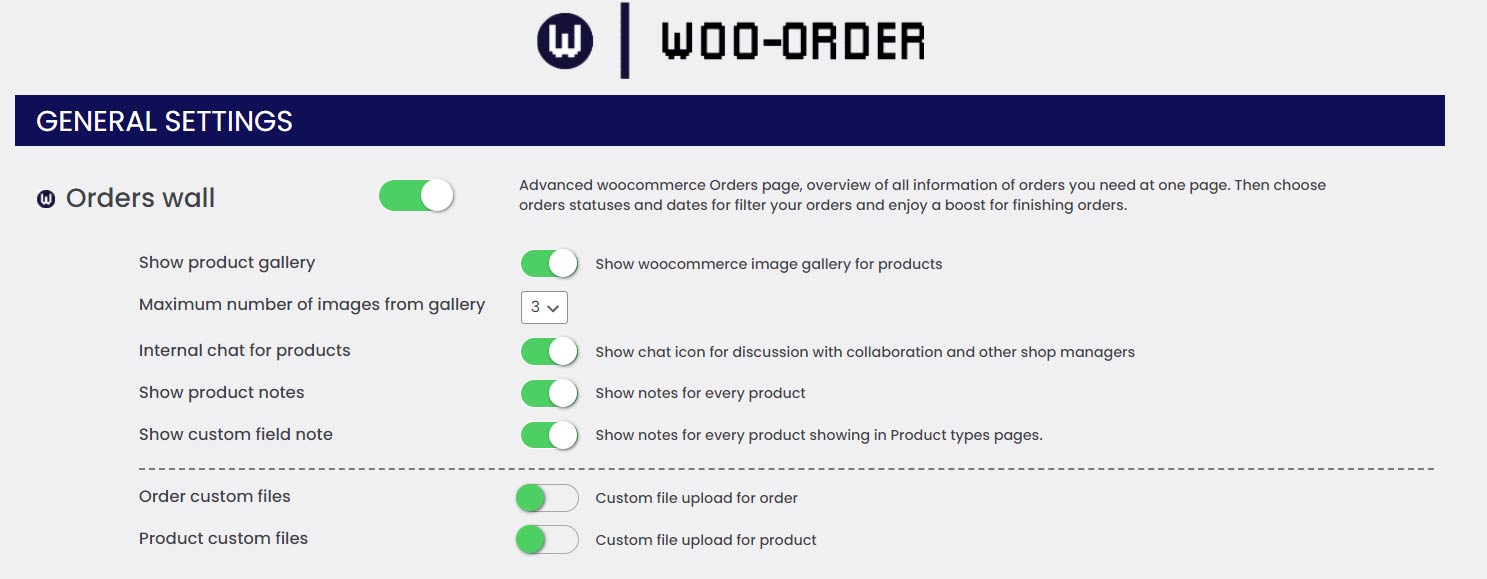Woo Order page